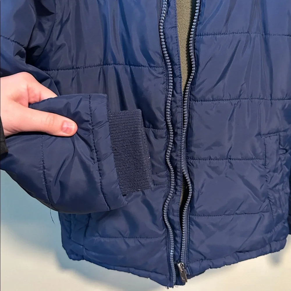 Lucky Brand Dark Blue Quilted Boys Coat Size 7